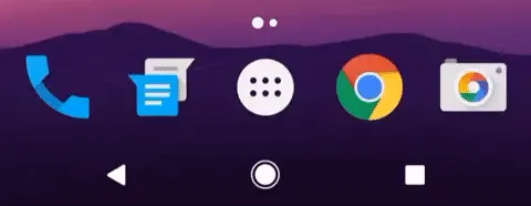 Google Pixel navigation button