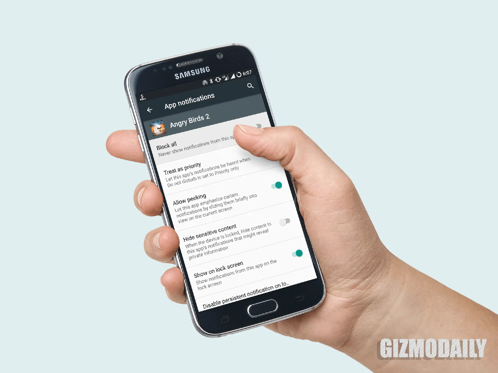 turn off Android App notification