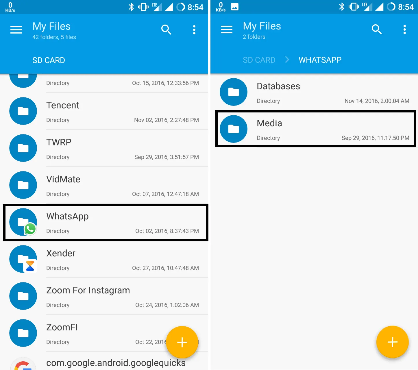 hide WhatsApp photos