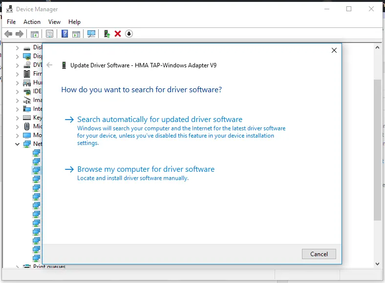 Windows 10 can't connect to this network